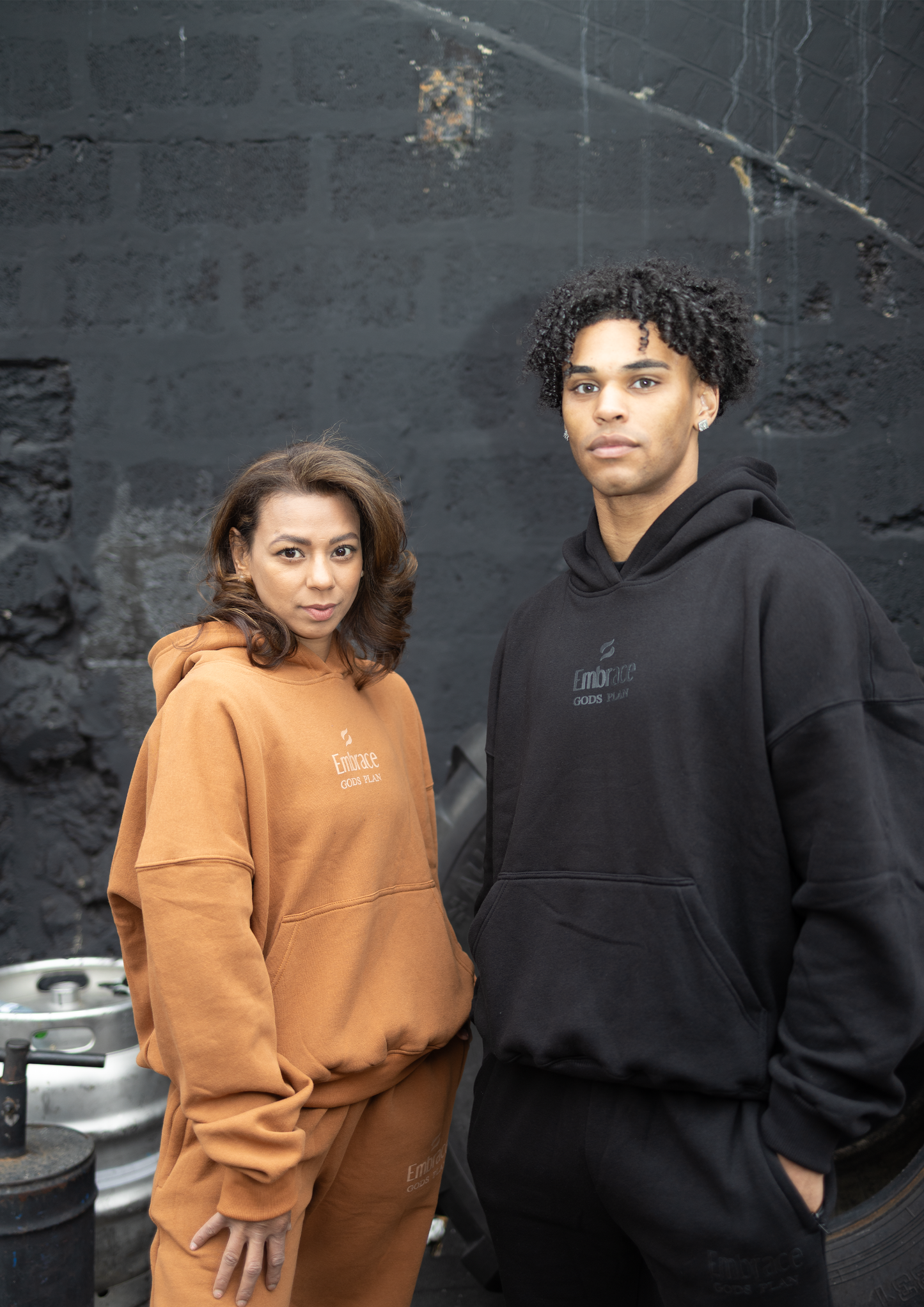 Gods Plan Hoodie Toffee - Embrace Boxing