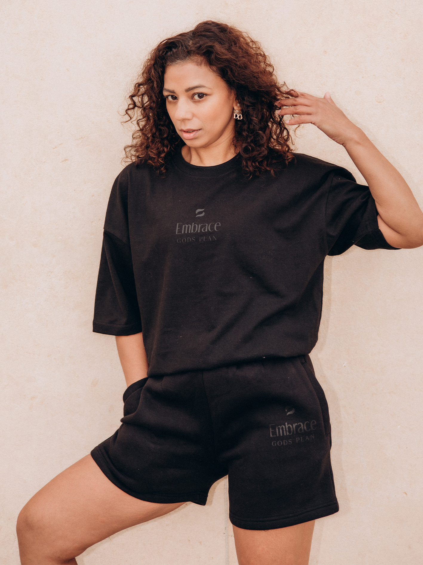 Embrace Gods Plan Black Shorts - Embrace Boxing