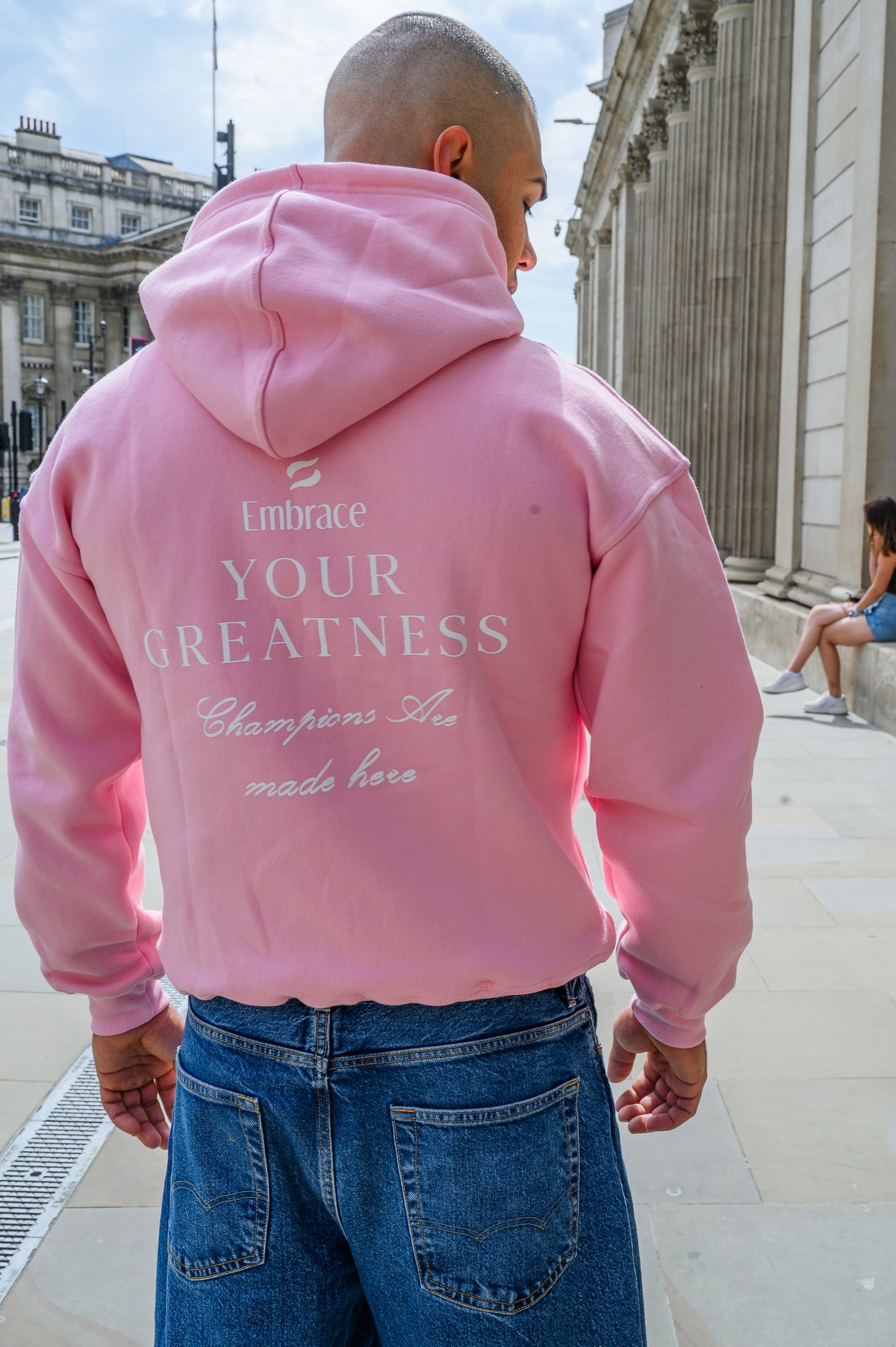 Limited Edition Gods Plan Hoodie Pink