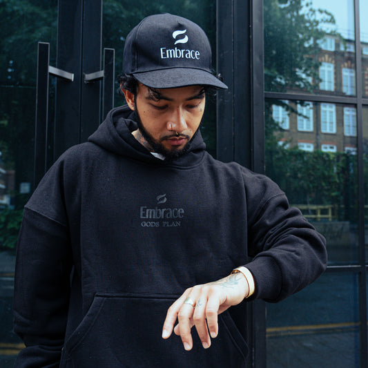 Gods Plan Hoodie Black - Embrace Boxing