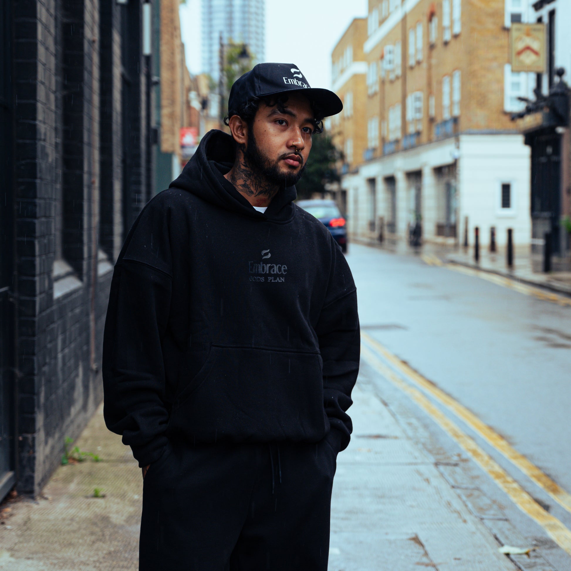 Gods Plan Hoodie Black - Embrace Boxing