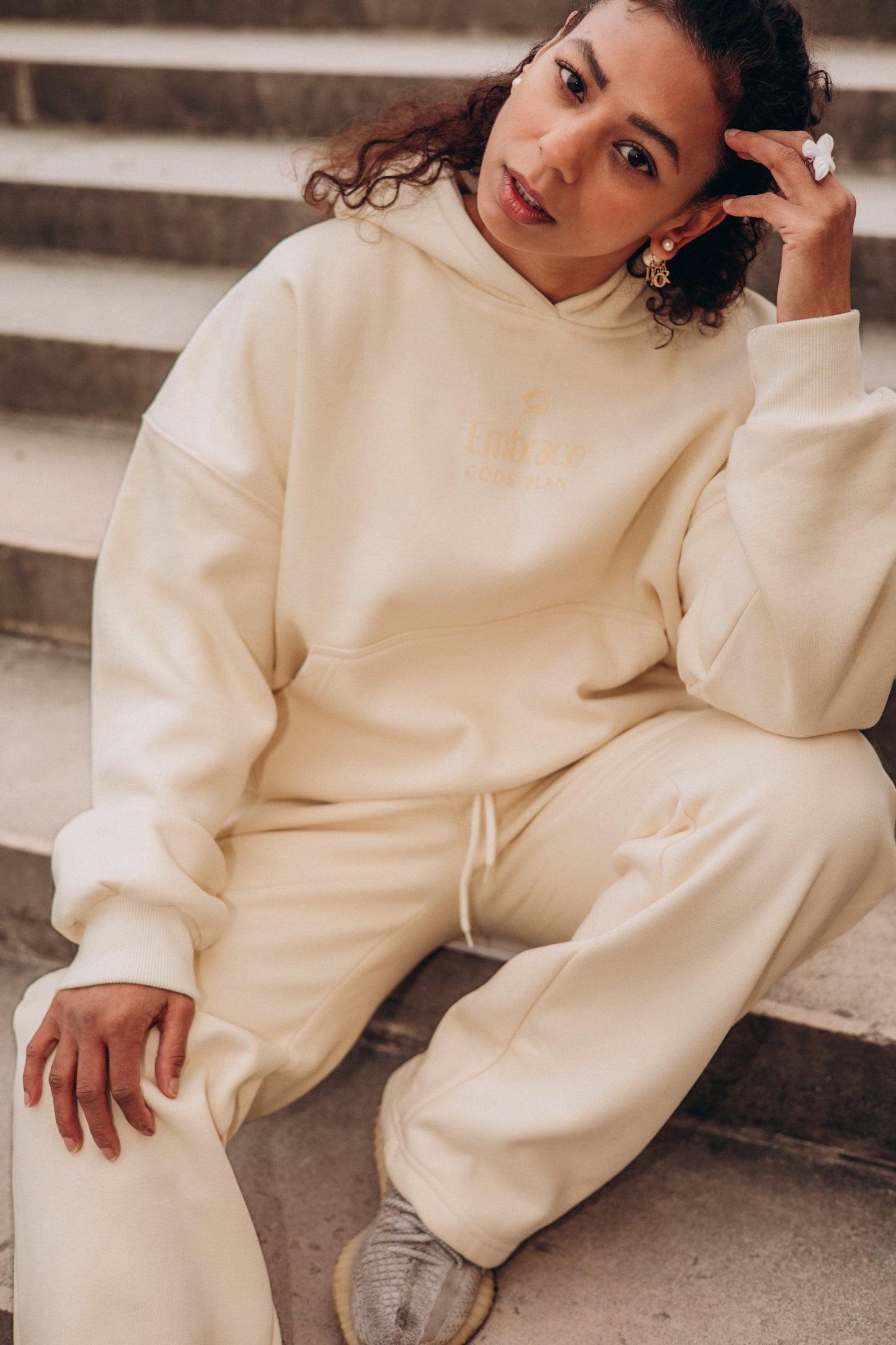 Gods Plan Hoodie Butter - Embrace Boxing