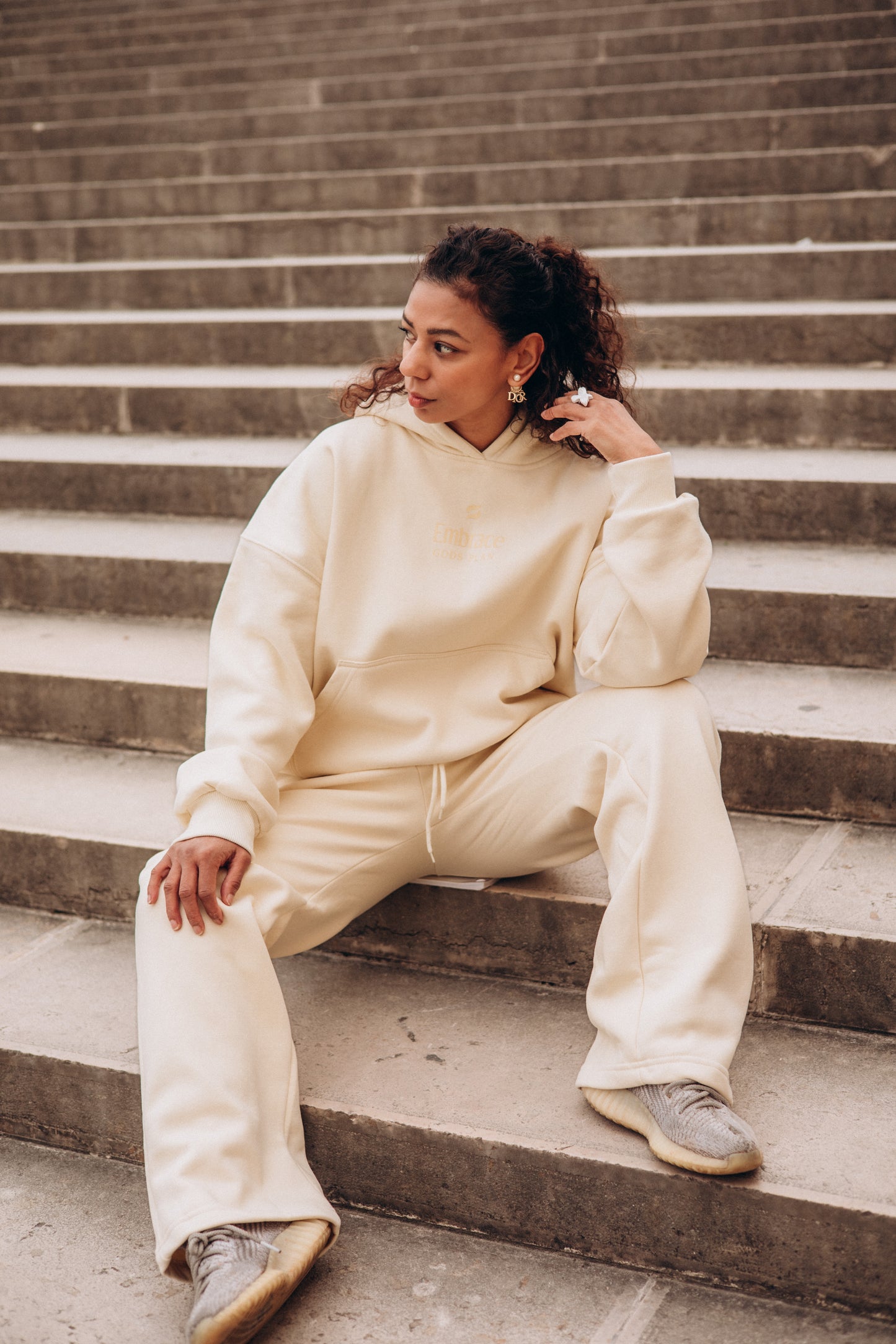 Embrace Gods Plan Butter Joggers - Embrace Boxing