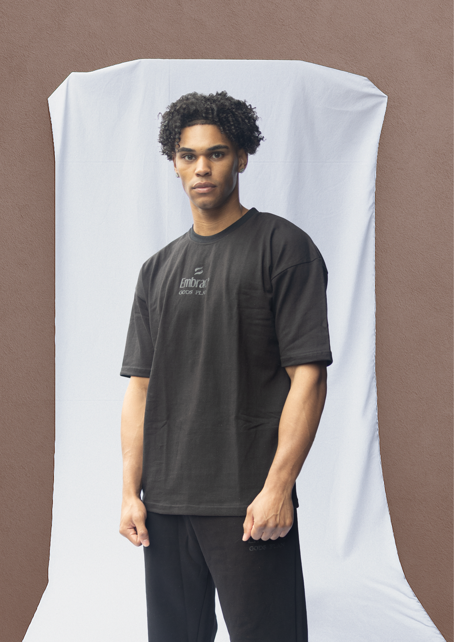 Embrace Gods Plan Black T-shirt - Embrace Boxing