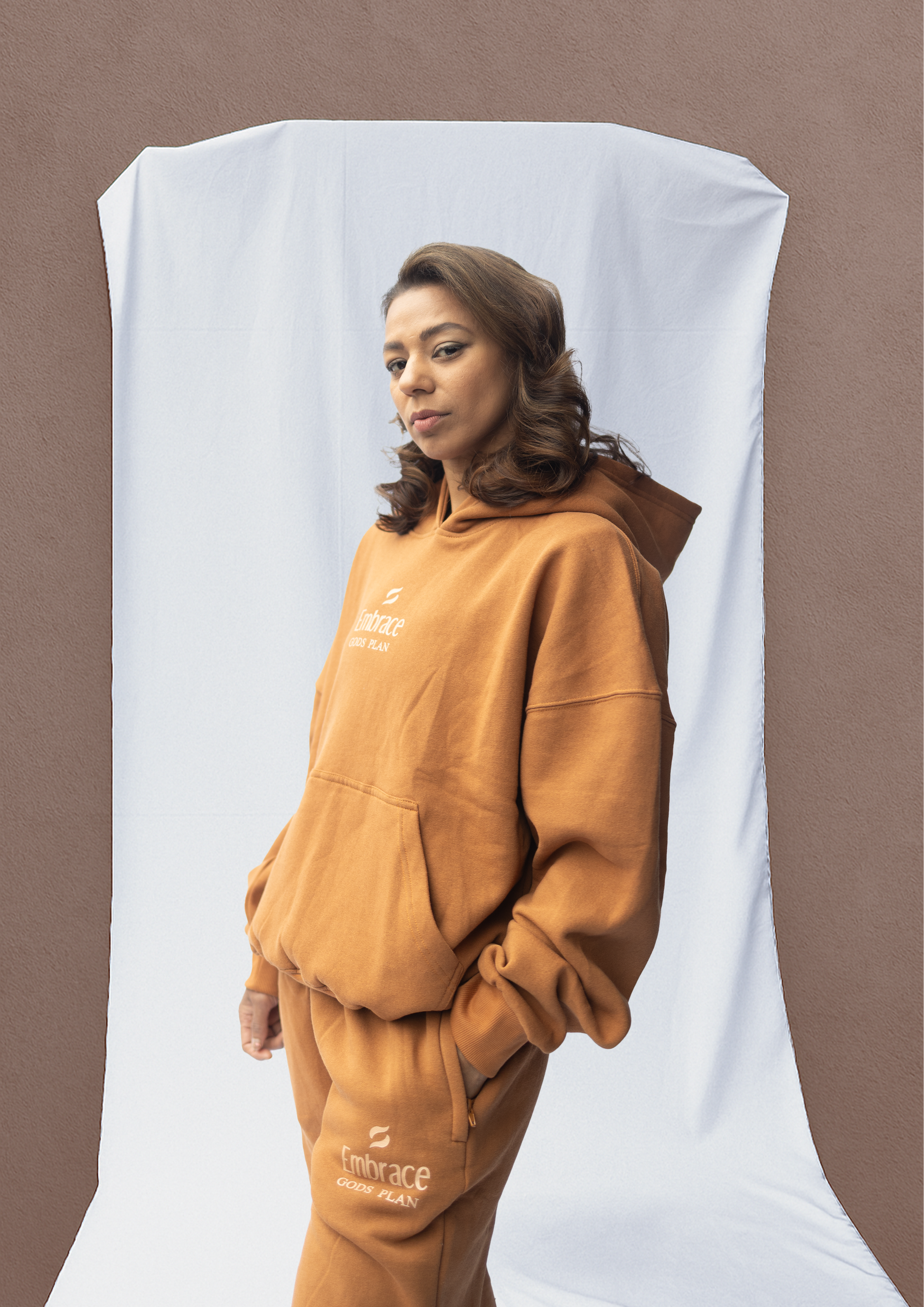 Gods Plan Hoodie Toffee - Embrace Boxing