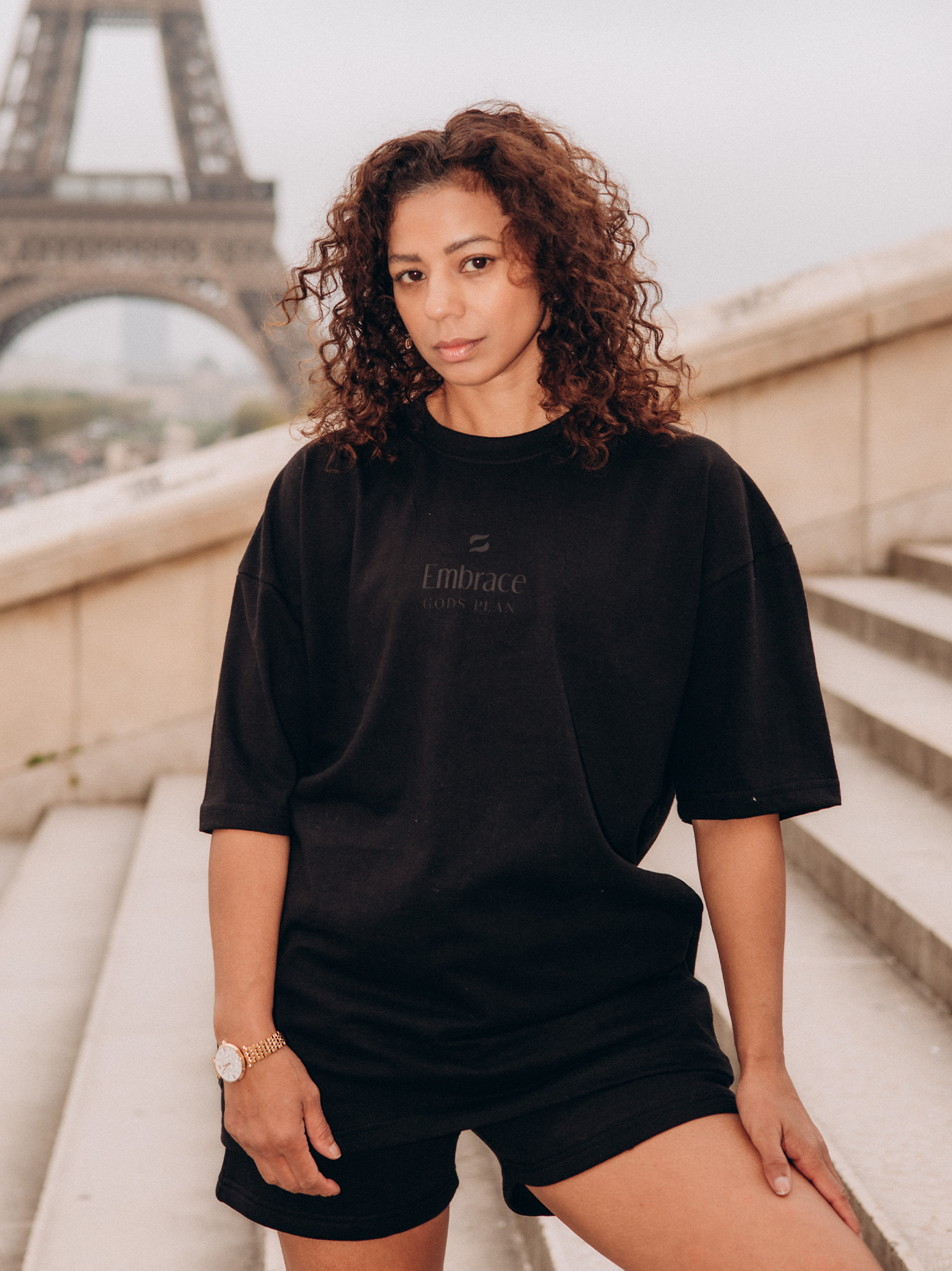Embrace Gods Plan Black T-shirt - Embrace Boxing